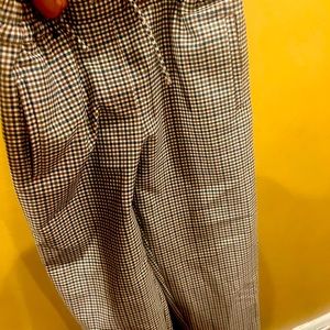 Zara kids pants. Design is plaid main color being brown
